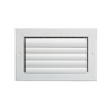 ALUMINUM WHITE 1-WAY MULTI-SHUTTER SUPPLY GRILLE