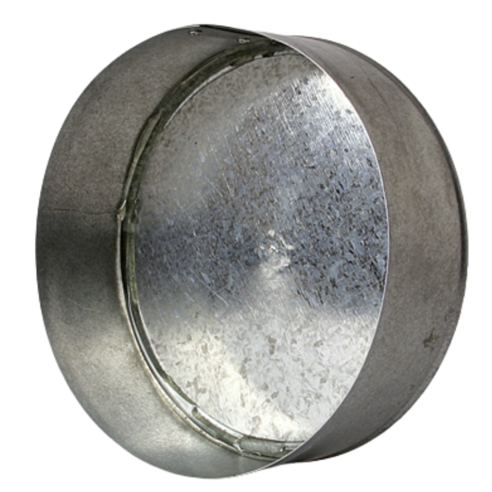 GALVANIZED 26 GAUGE ROUND END CAP