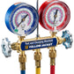 SERIES 41 MANIFOLD WITH 3-1/8-INCH GAUGES AND (3) PLUS II 60-INCH HOSES - A2L COMPATIBLE