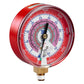 3-1/8" DRY PRESSURE GAUGE, RED °F AND °C, BAR/PSI, 1/8" NPT MALE CONNECTION, R32/410A