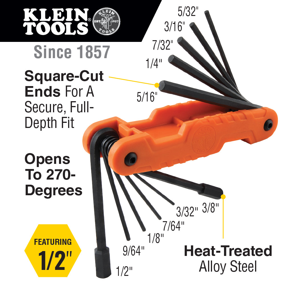 PRO FOLDING HEX KEY SET (70550)