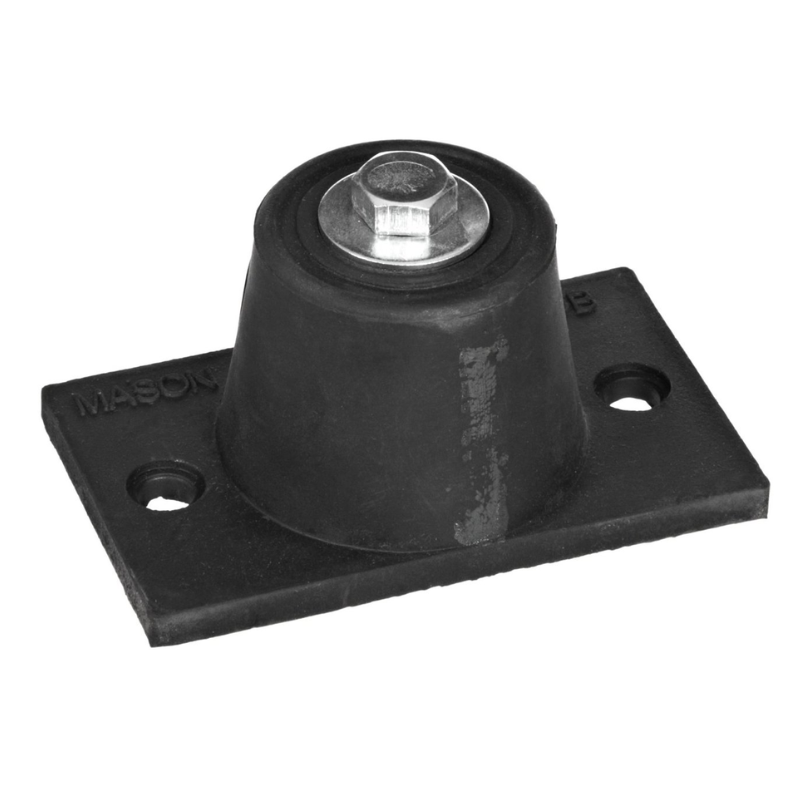 MAX LOAD 125LBS NEOPRENE MOUNT - W BOLT & WASHER