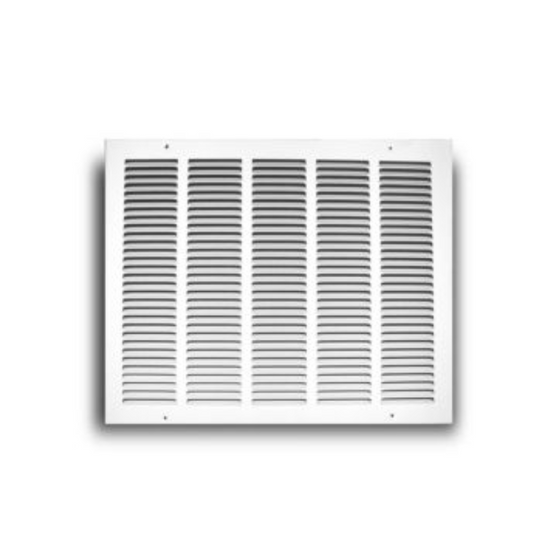 170 - 24" X 6" WHITE STEEL STAMPED RETURN AIR GRILLE