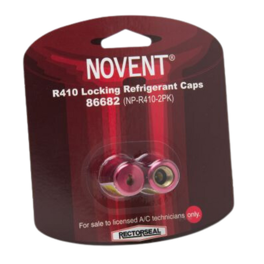 NOVENT RESISTANT PINK CAPS FOR R410 1/4" (2 PKG) 86682