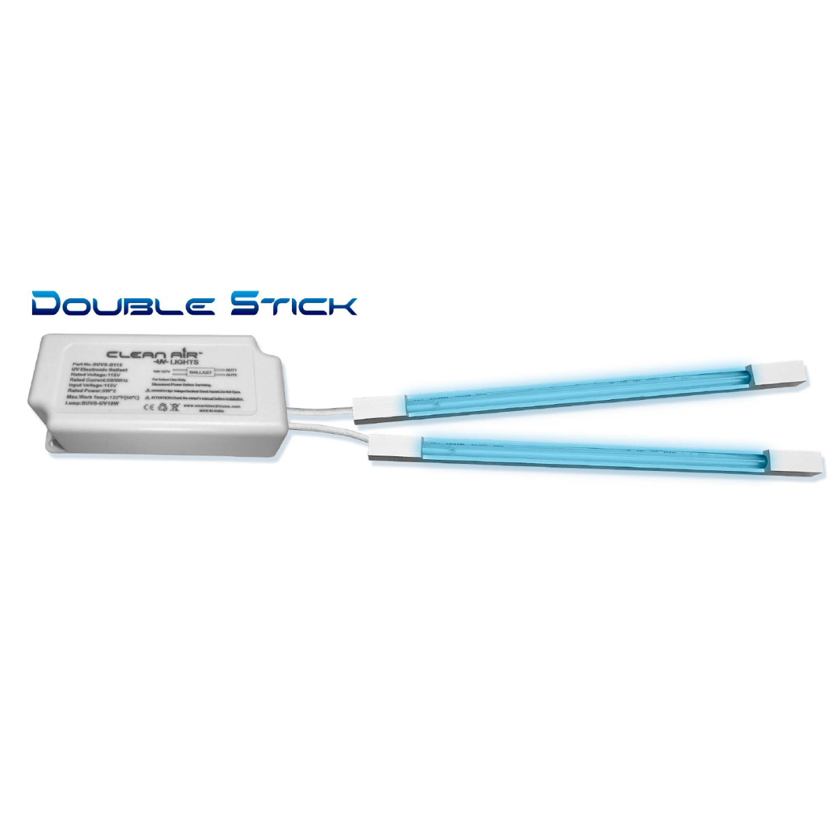 DOUBLE STICK UV LIGHTS FOR 115V NON-DUCTED SYSTEMS