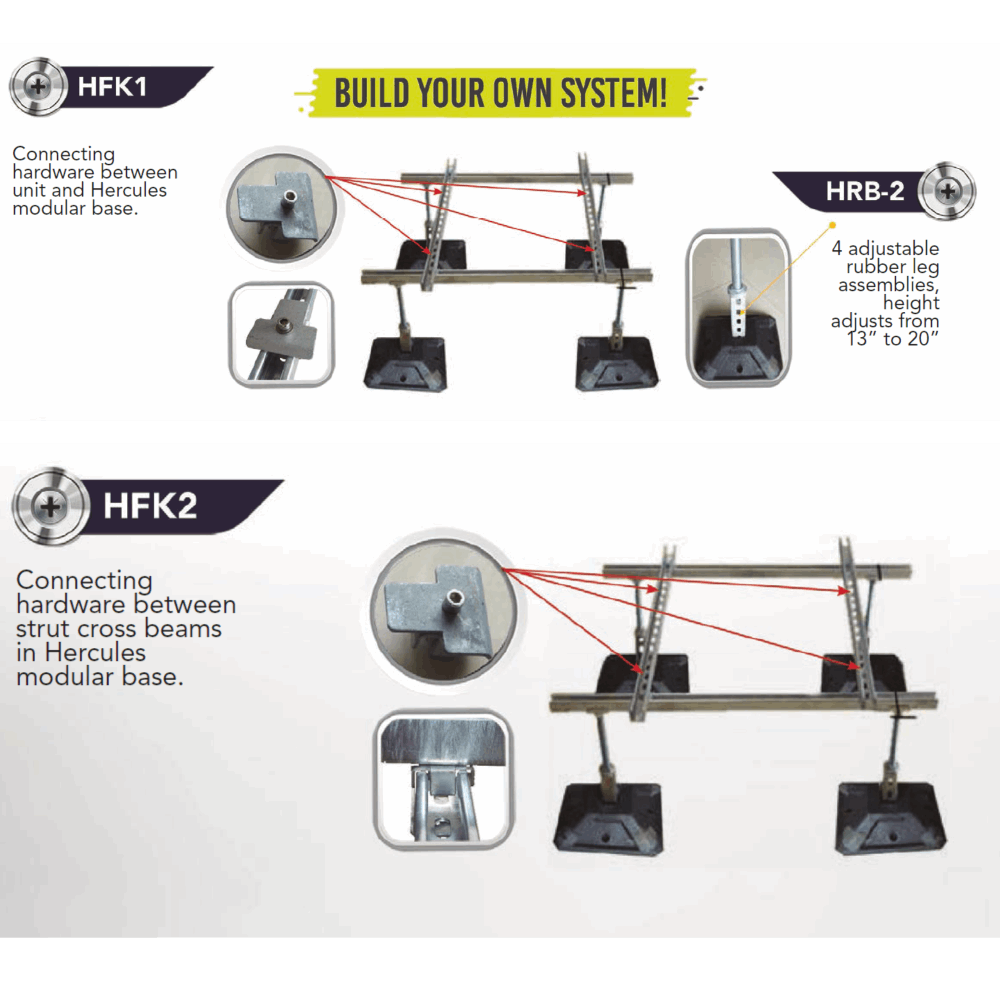 4 ADJUSTABLE RUBBER LEG ASSEMBLY