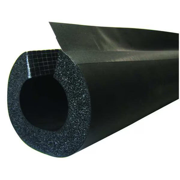 1/2"ID x 3/4" x 6' BLACK INSUL-TUBE - NBR AND PVC PIPE INSULATION - CLOSED CELL ELASTOMERIC FOAM - PRICE IS PER FT