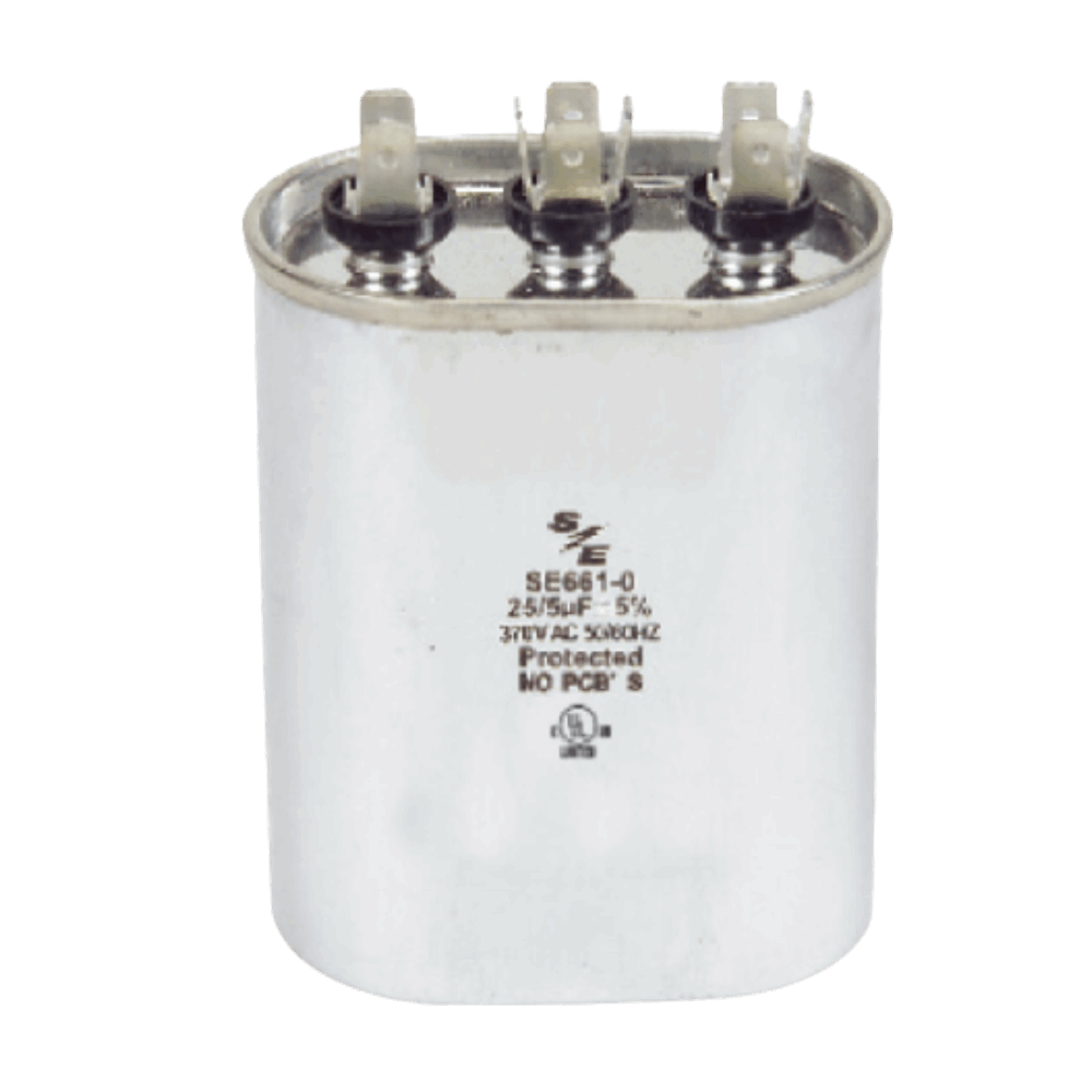 35+4 ΜF MFD. 370V OVAL DUAL CAPACITOR