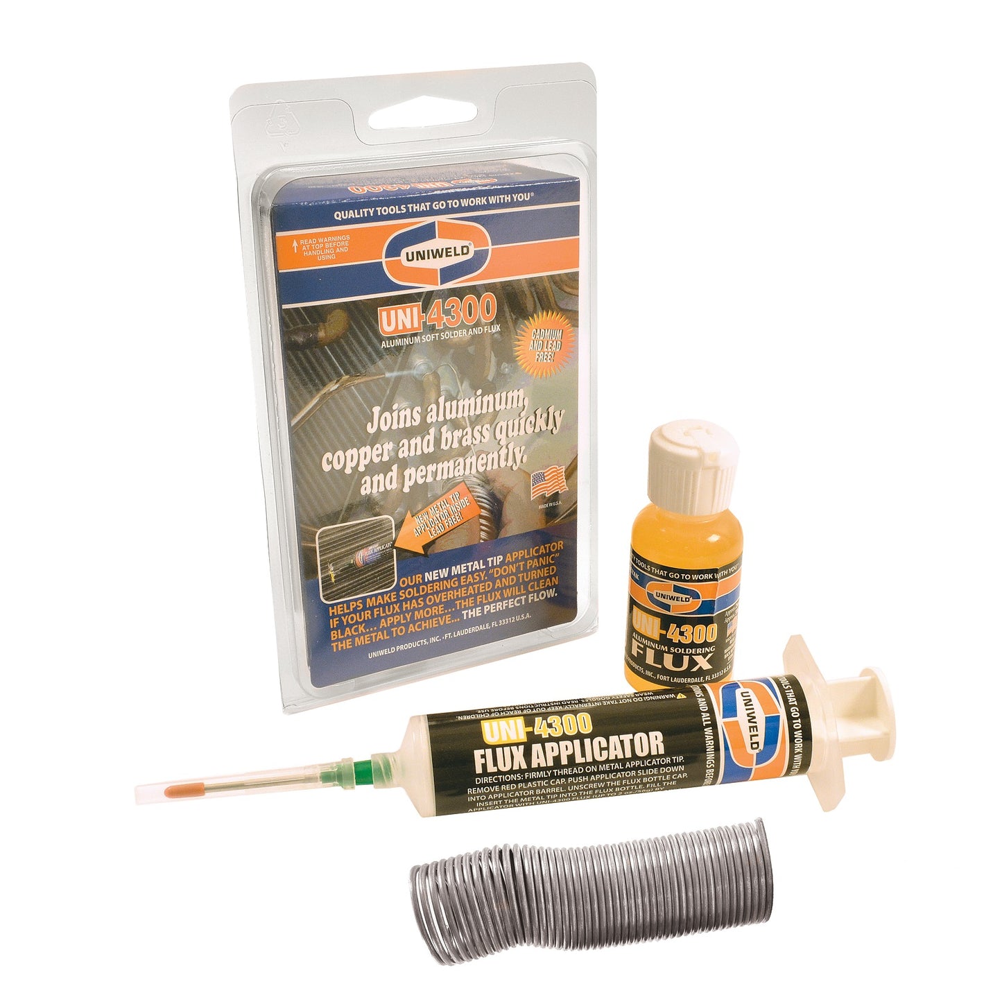 UNI-4300 SOLDER KIT W/SYRINGE