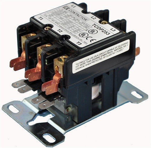 25 AMP 3 POLE 120 VOLT CONTACTOR  - LOCKED ROTOR 240/200/160