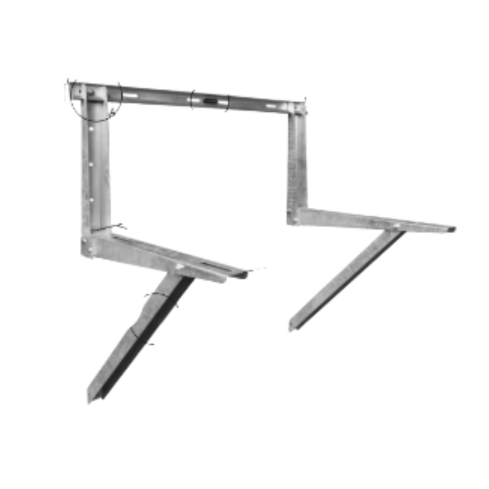 HURRICANE RATE WALL CONDENSER BRACKET - H:23.62" x D:33.46" x W:17.72"